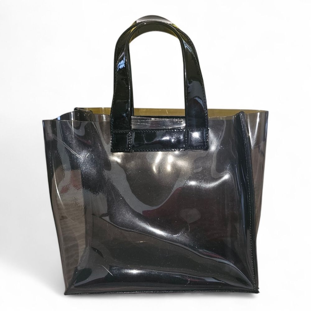 Black Transparent Tote Bag
